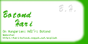 botond hari business card